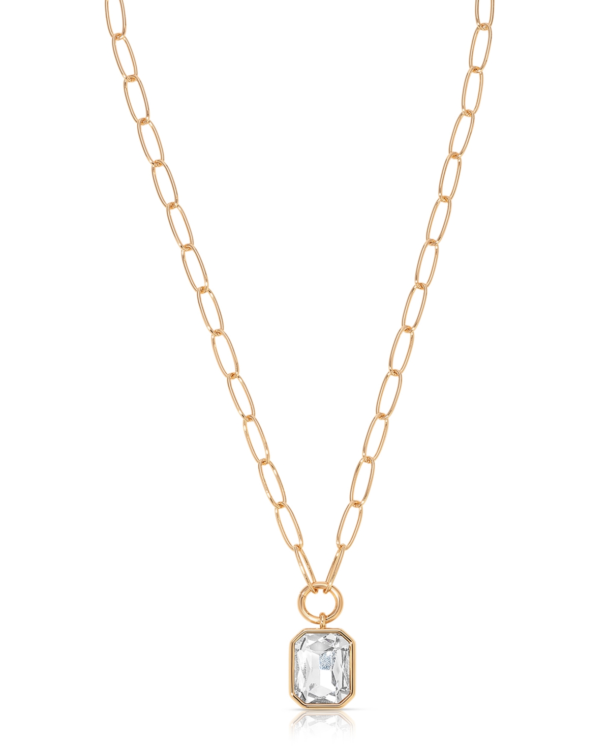 Deco Long Pendant Necklaces - White