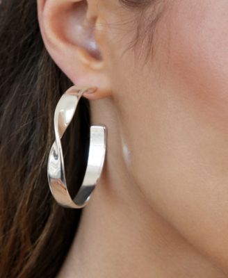 Heirloom Twist Medium Hoops Earrings
