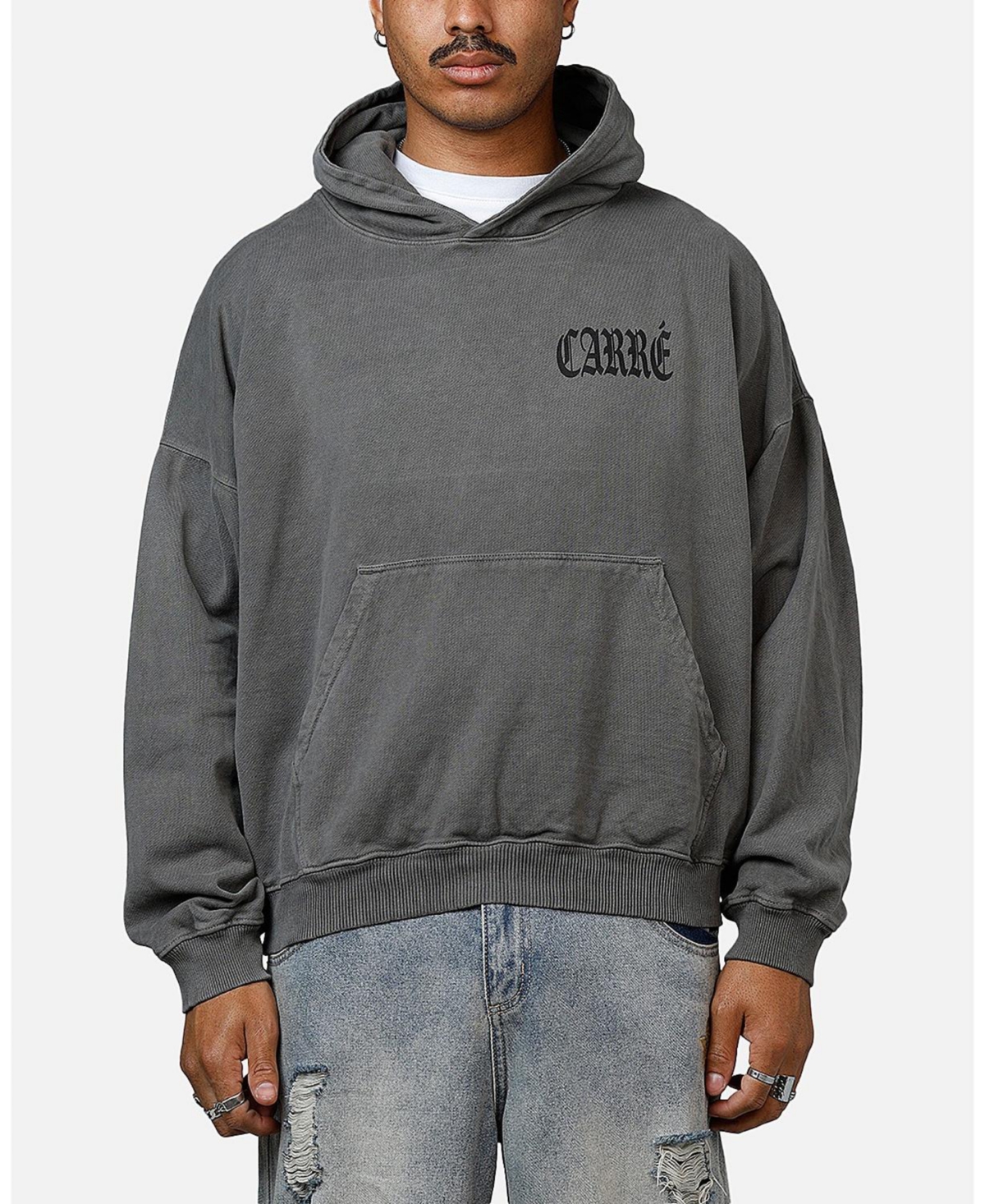 Men's Bulldog Premium Hoodie - Washed charcoal