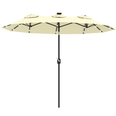 9.7' Double-sided Patio Umbrella with Tilt