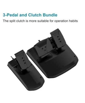 Racing Wheel with 1080° Rotation, Pedals, Clutch & 6-Speed Shifter – Compatible with Xbox One, Xbox Series X|S, PS4, PS3, PC, Switch & Android