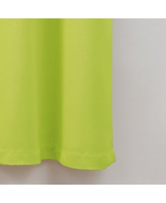 Set of 2 Thermal Room Darkening Grommet Top Curtains For Small Windows