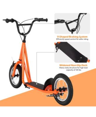 12-Inch Tire Kick Scooter for Kids and Teens with Handbrakes