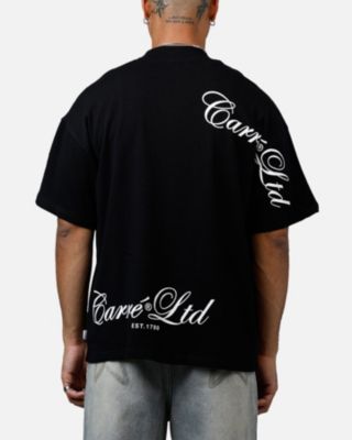 Men's Side Script Oversized T-Shirt, Black - Small