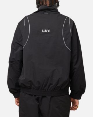 Men's Stereo Nylon Track Jacket, Large, Black