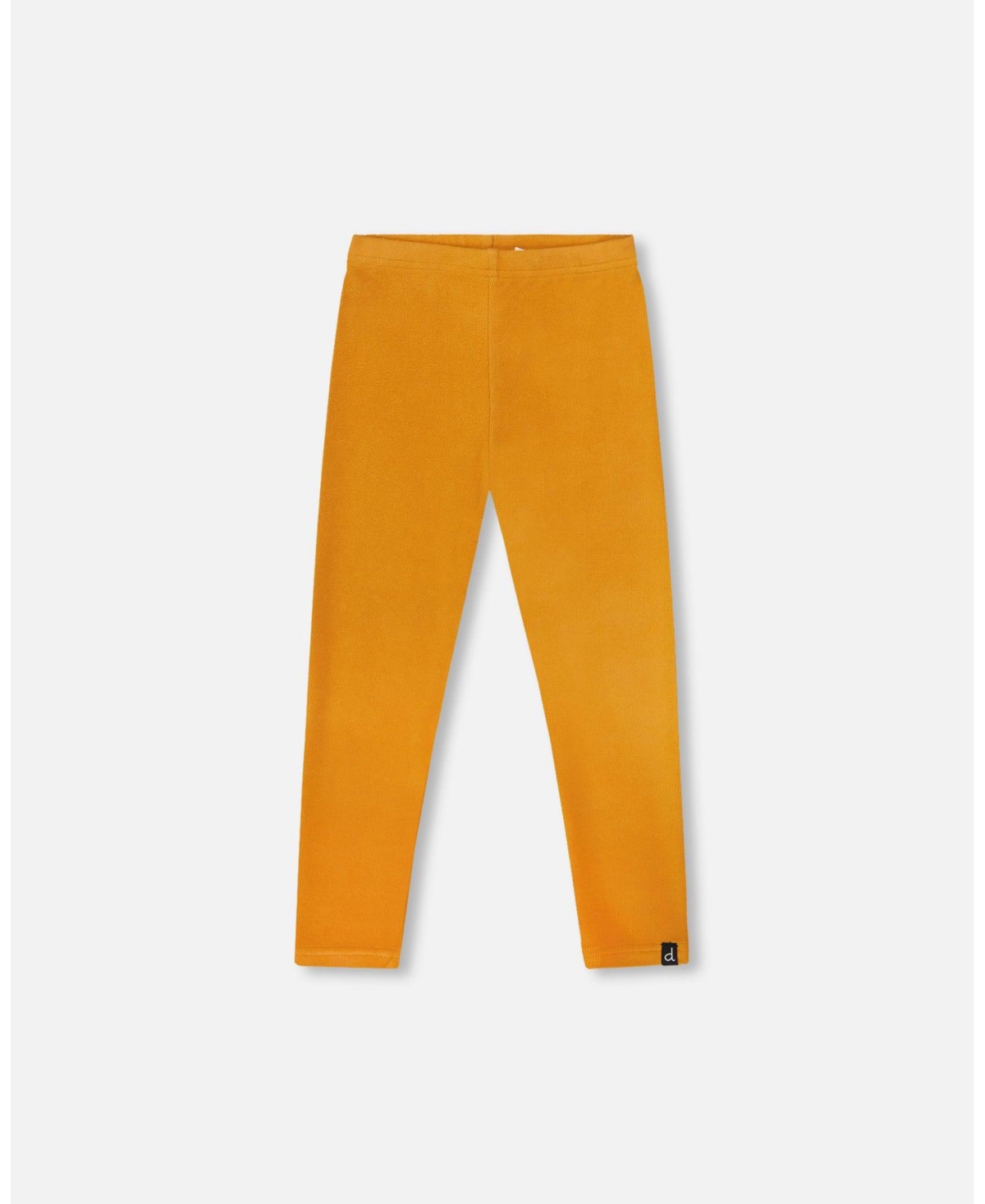 Deux par Girl Super Soft Ribbed Leggings Golden Yellow