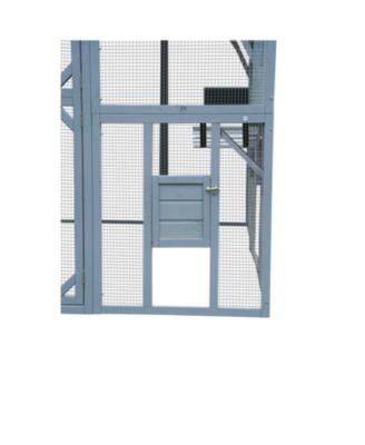 Outdoor Cat House & Enclosure - Large Playpen with Waterproof Cover