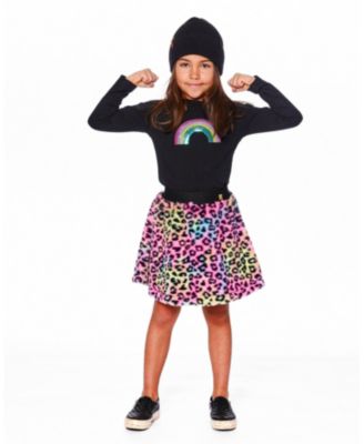 Toddler Girls Faux Fur Skirt Multicolor Leopard - Toddler|Child
