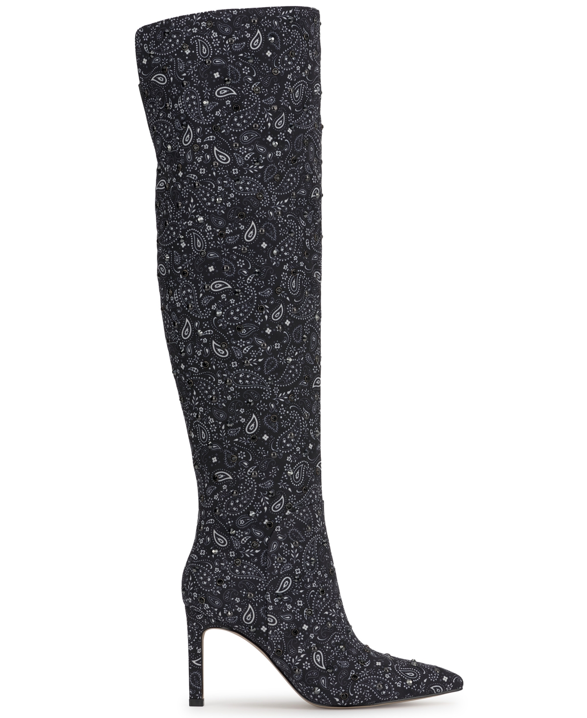 Jessica Simpson Women's Earon Bandana Over-the-knee Stiletto Dress Boots In Animal Print