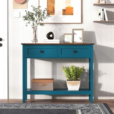 CASAINC Kitchen Cabinet Console Table with 2 Drawer and Bottom Storage Shelf