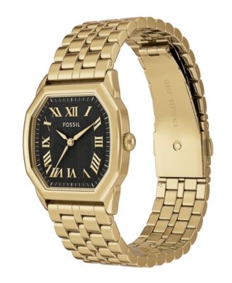 Women's Harlow Three-Hand Gold-Tone Stainless Steel Watch, 27mm