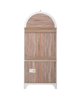 71" Arched Kitchen Pantry Cabinet