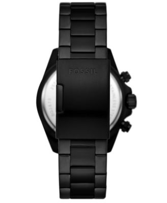 Men's Autocross Multifunction Black Stainless Steel Watch, 42mm