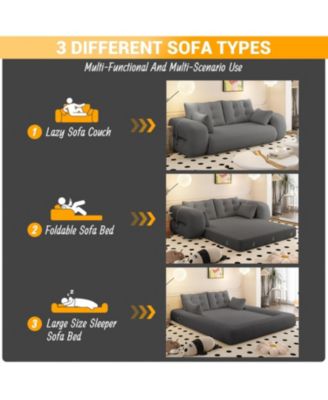 Foldable Upholstered Human Dog Sleeper Sofa
