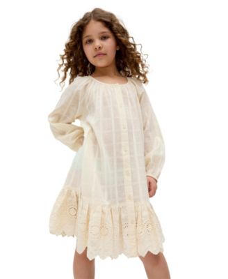 Olivia Button Down Embroidered Dress