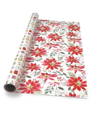 Winter Watercolor Holiday Gift Wrap, 30" x 120"