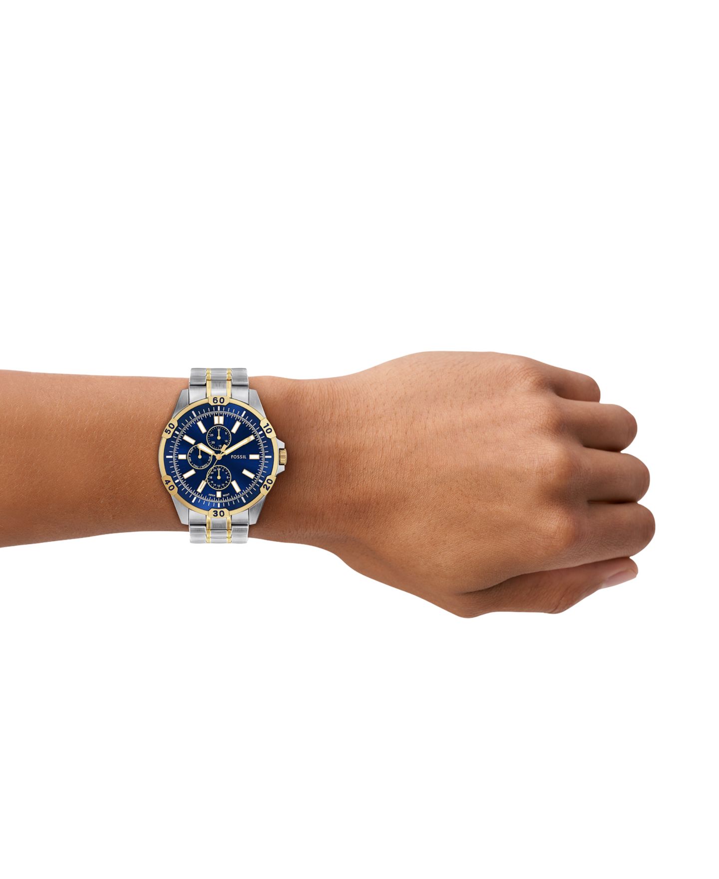 Мужские часы Fossil Garrett Multifunction Two-Tone Stainless Steel Watch, 44mm — фото 6