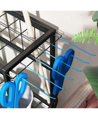 Garden Tool Organizer for Garage, 3 Tier Yard Tool Holder,