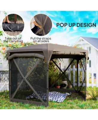 11ft Pop Up Gazebo Screen Tent with Removable Roof