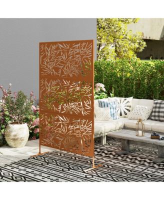 Metal Outdoor Privacy Screen Outdoor Divider Trellis Bamboo
