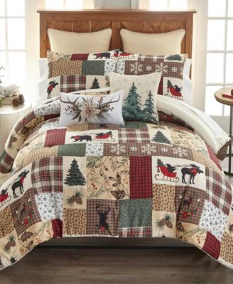 Dashing Patchwork 3-Pc. Comforter Set, King