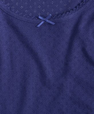 Women's Long Sleeve Pointelle Top, Macy's Exclusive