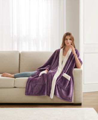 Cozy Plush Printed Wrap, 50" x 70", Exclusively at Macy’s