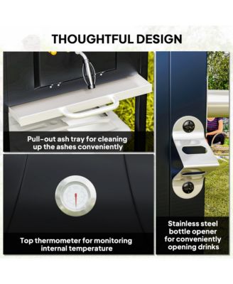 Charcoal BBQ Grill, Outdoor Portable Grill,