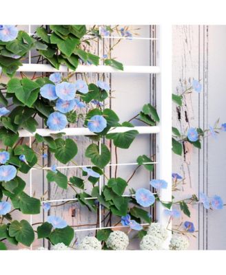 Galvanized Raised Garden Bed with Trellis Planter Box,