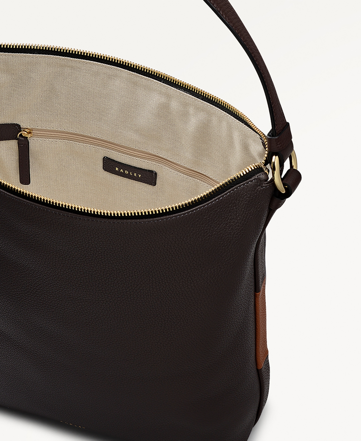 Radley London Waterloo Way Small Zip Top Shoulder Bag In Gray