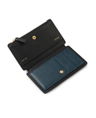 Coin Street Patchwork Mini Zip Top Wallet