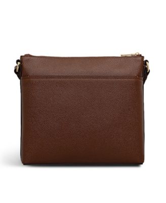 Pockets Texture Small Zip Top Crossbody Bag