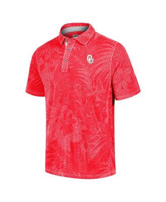 Men's Crimson Oklahoma Sooners Sport Santiago Paradise Polo Shirt