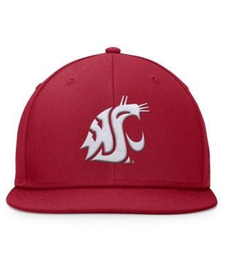 Men's Crimson Washington State Cougars Fundamental Snapback Hat