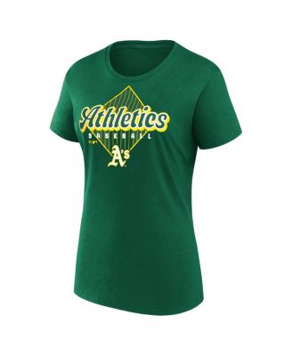 Women's Green Athletics Cotton T-Shirt