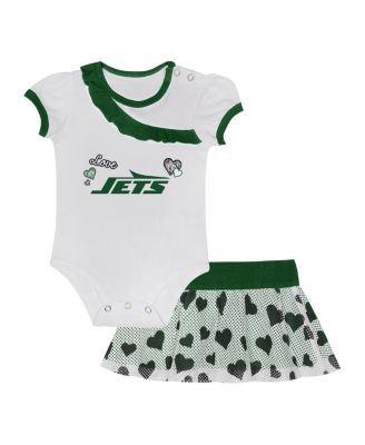 Outerstuff - Baby Boys and Girls 2-Piece New York Jets Love My Team Bodysuit and Skirt Set