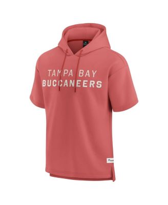 Men's Red Tampa Bay Buccaneers Elements Future Ground Lettering Short Sleeve Pullover Hoodie