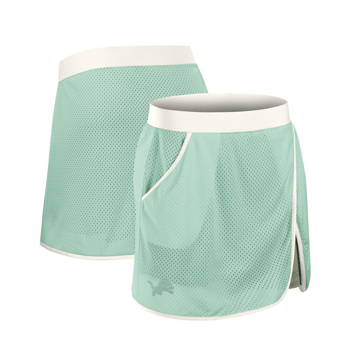 Женская юбка-шорты Fanatics Mint Detroit Lions Studio Wellness Skort — фото 1