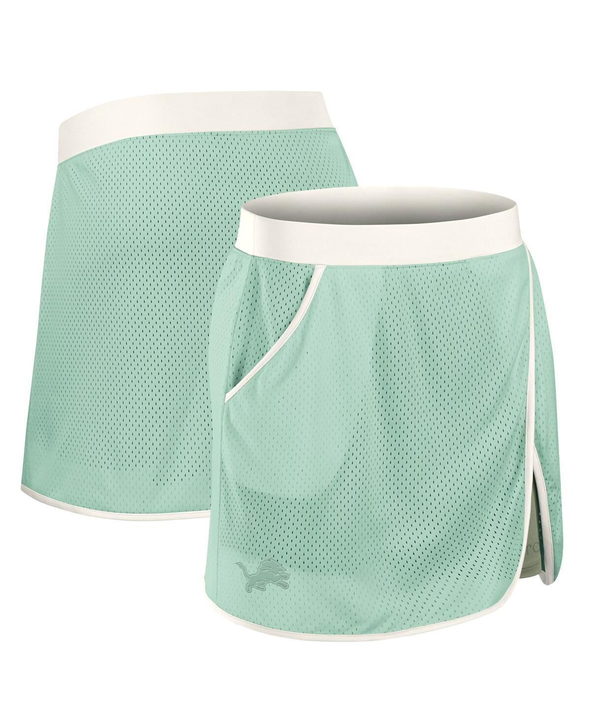 Women's Mint Detroit Lions Studio Wellness Skort - Mint