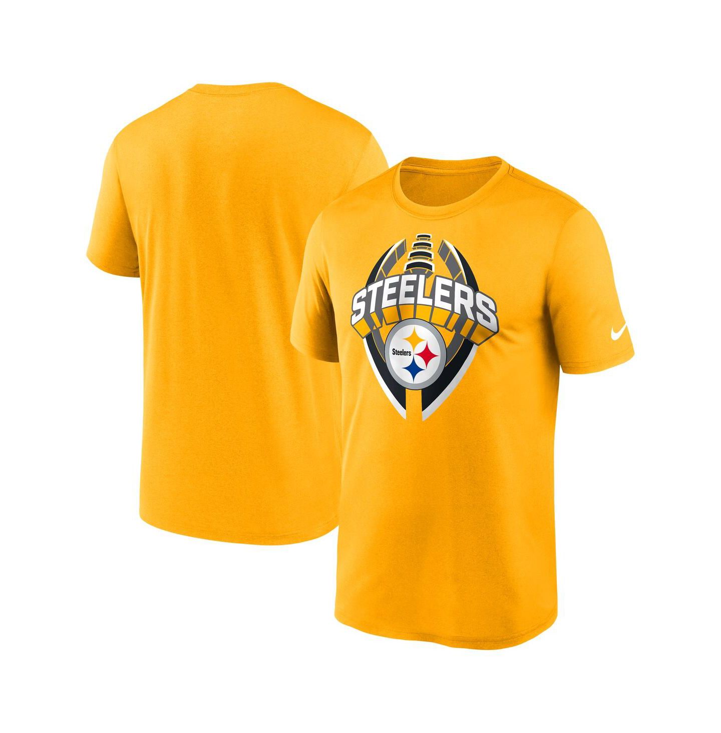 Мужская футболка Nike Gold Pittsburgh Steelers Legend Icon Performance — фото 1