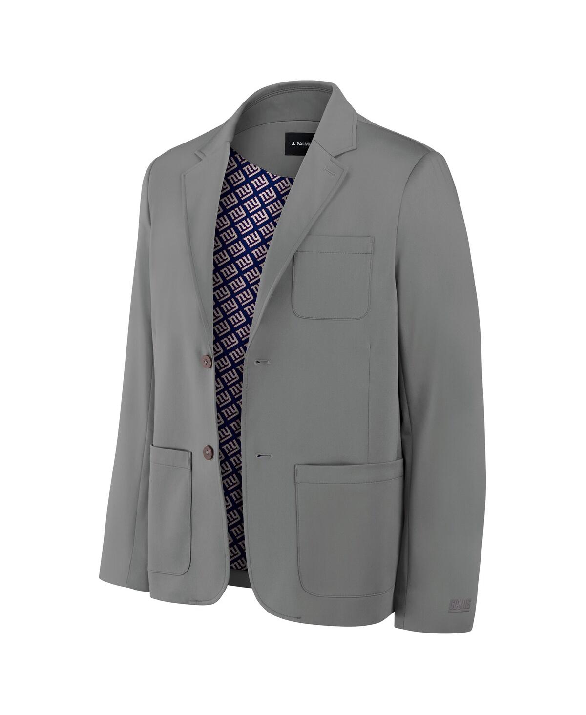 J. Palmer Men's Graphite New York Giants Man-in-motion Blazer In Gray