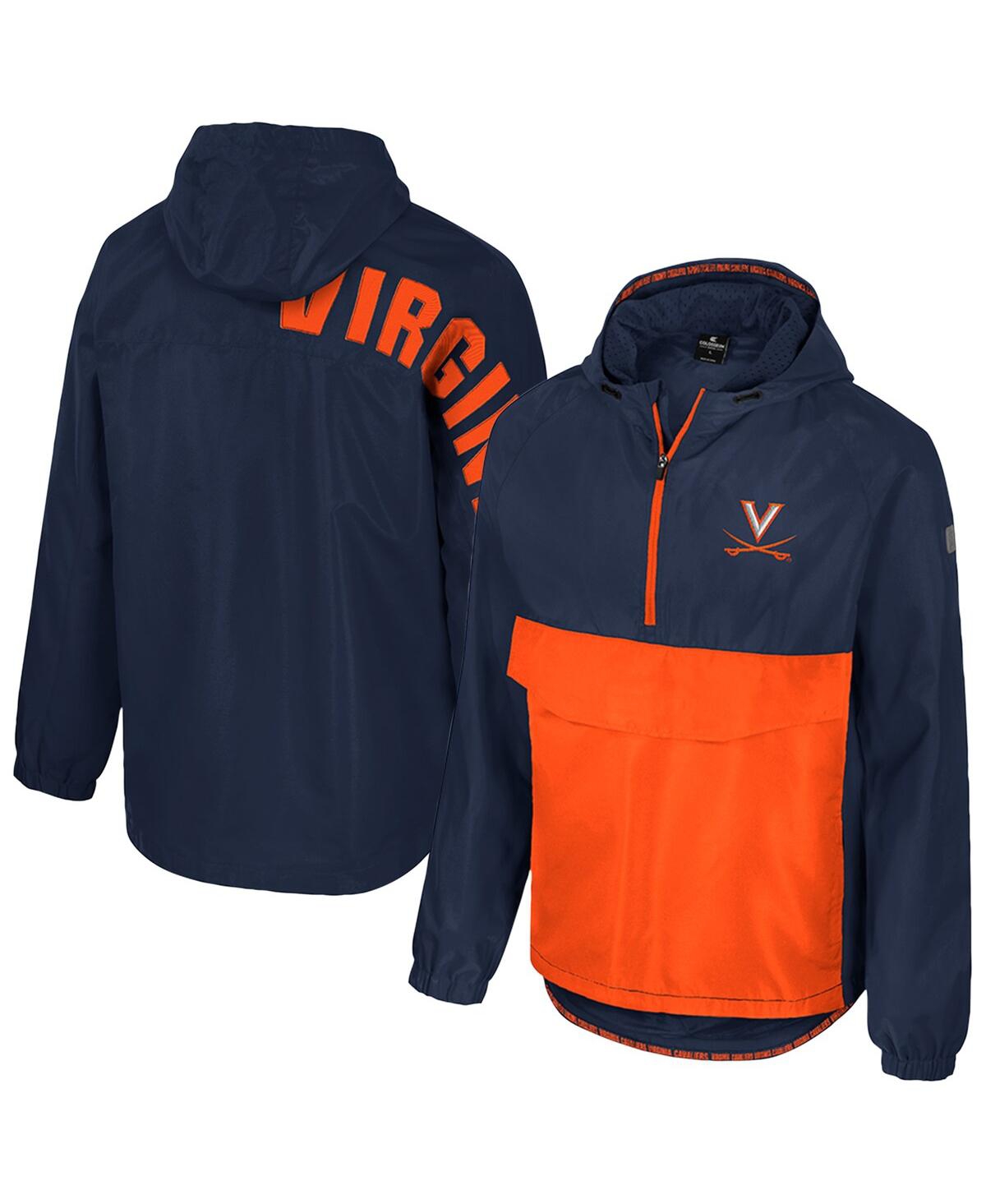 Men's Navy Virginia Cavaliers Reloaded Anorak Half-Zip Jacket - Navy