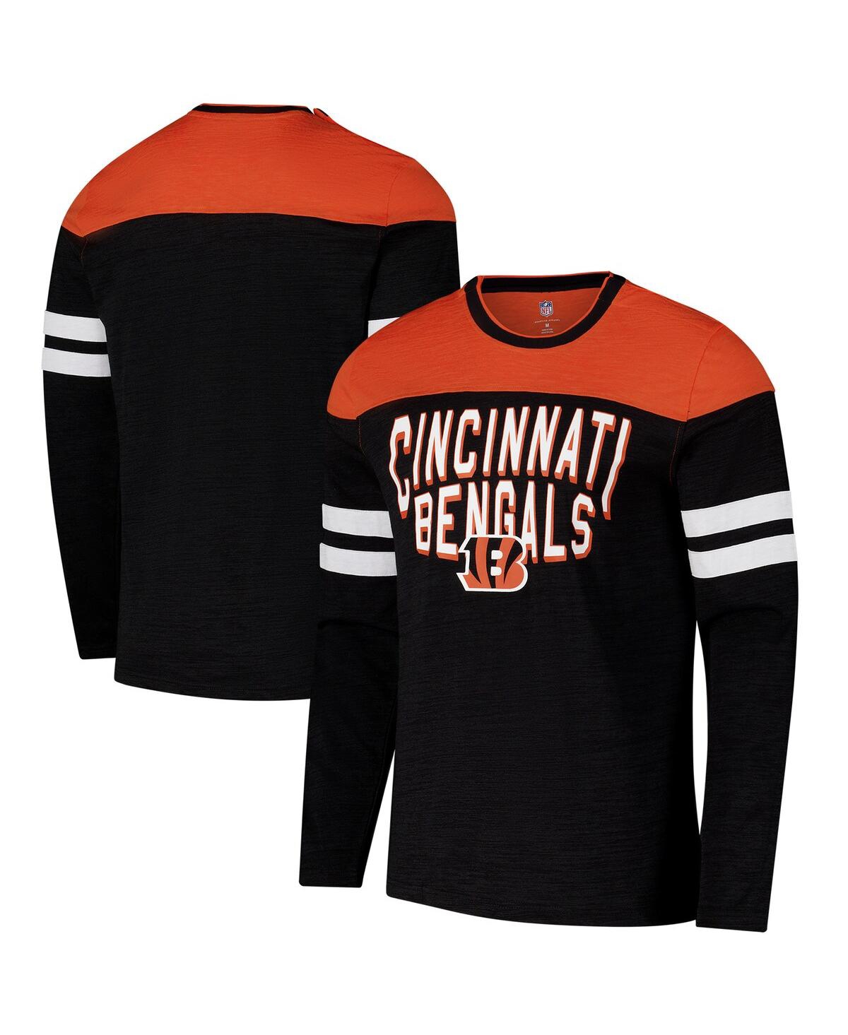 Men's Black/Orange Cincinnati Bengals Adaptive Hail Mary Long Sleeve T-Shirt - Black, Orange