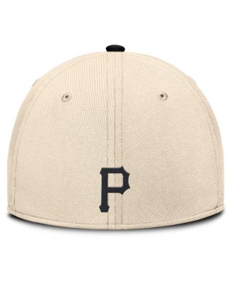 Men's Natural/Black Pittsburgh Pirates Statement Rise Performance Flex Hat