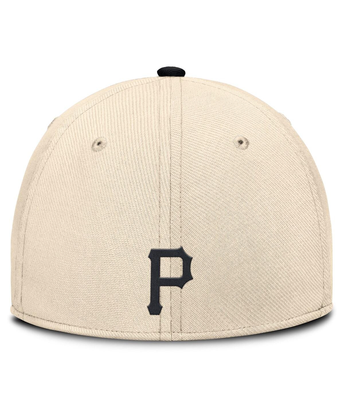 Nike Men's Natural/black Pittsburgh Pirates Statement Rise Performance Flex Hat In Multi