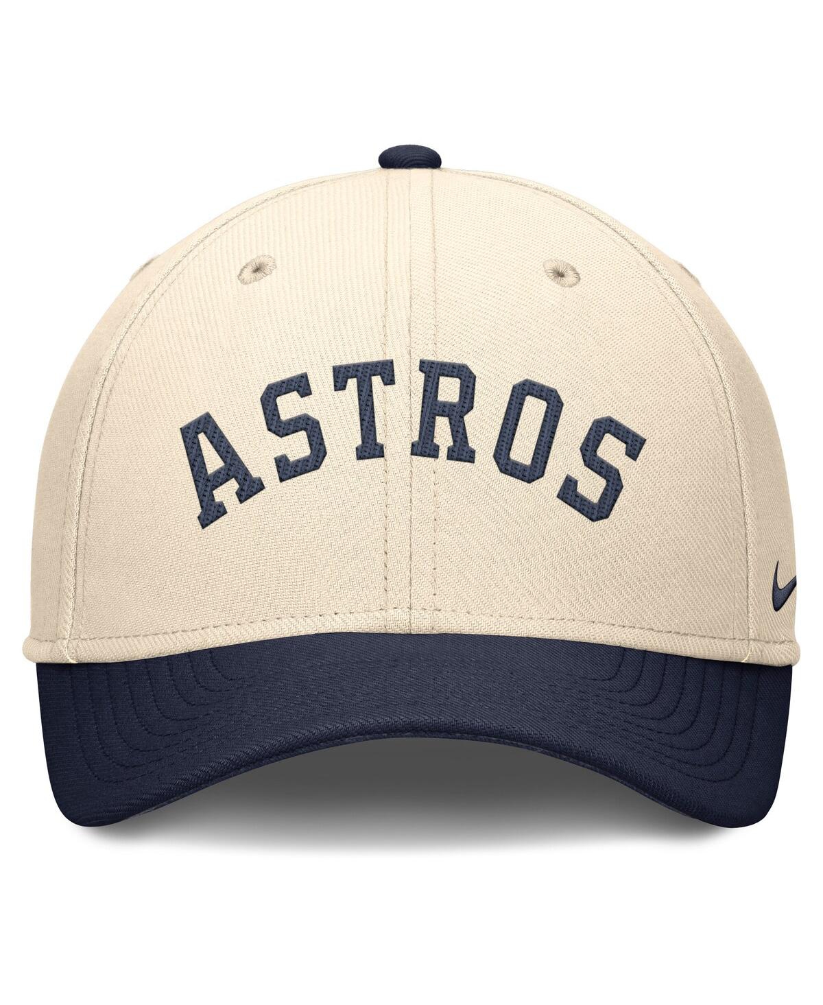 Nike Men's Natural/navy Houston Astros Statement Rise Performance Flex Hat In Multi