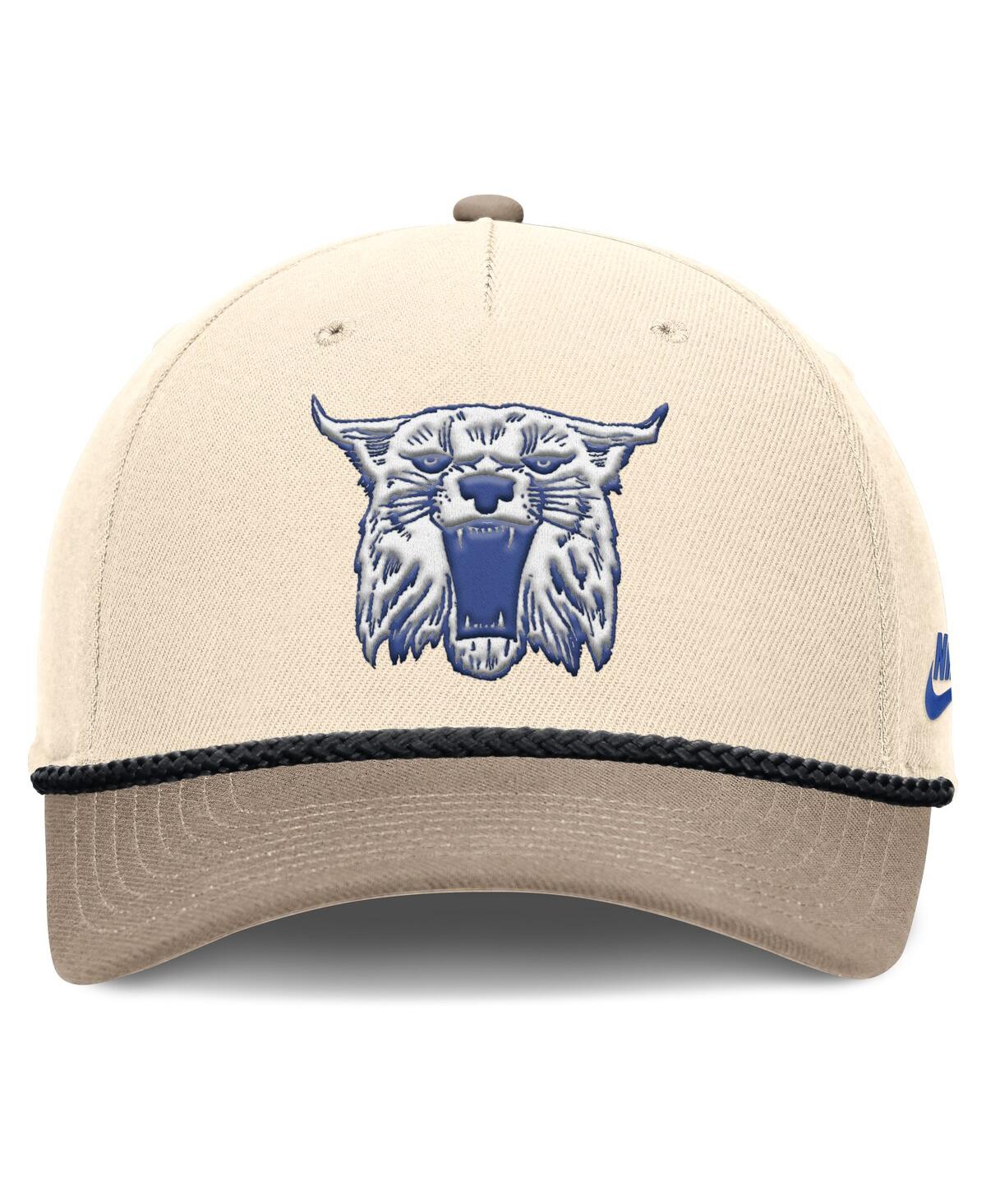 Nike Men's Natural Kentucky Wildcats Rise Legacy Throwback Logo Adjustable Hat In Brown