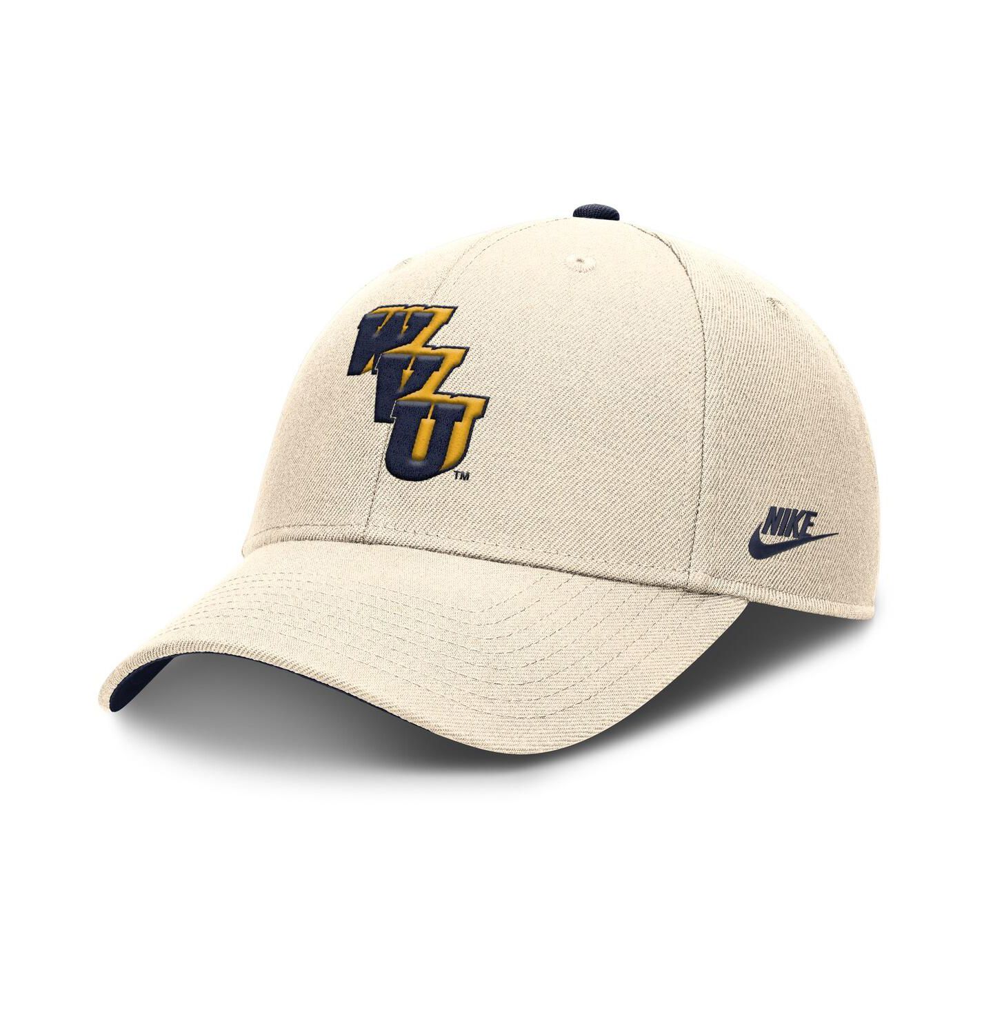 Мужская кепка Nike Natural West Virginia Mountaineers Rise Legacy Adjustable Hat — фото 1