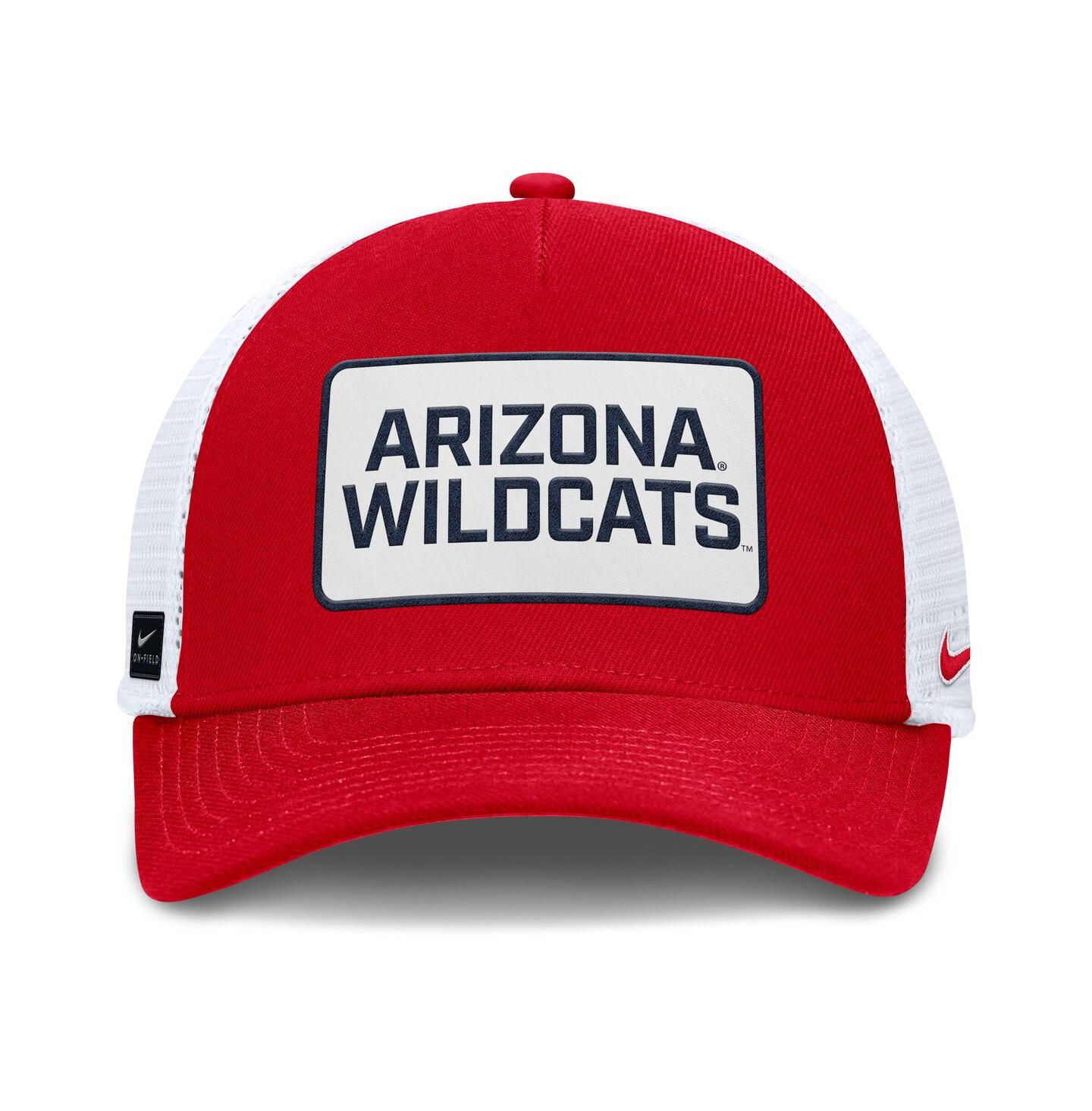 Мужская кепка Nike Red/White Arizona Wildcats 2025 On-Field Rise Patch Trucker Adjustable Hat — фото 2