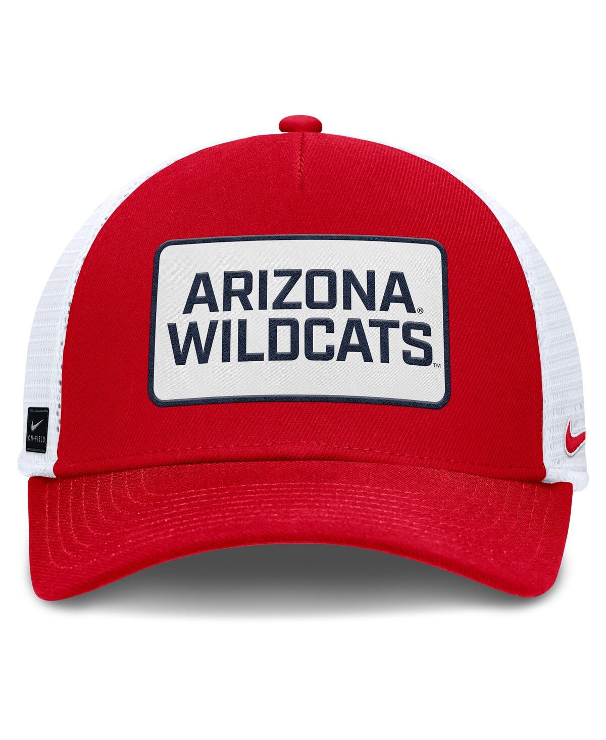 Nike Red/white Arizona Wildcats 2025 On-field Rise Patch Trucker Adjustable Hat In Red